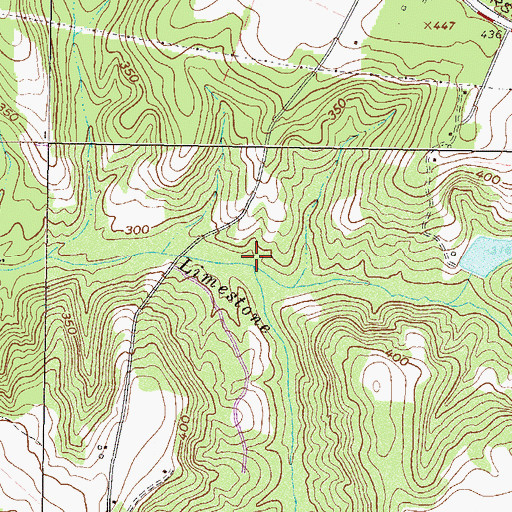 Topographic Map of Tanyard Branch, GA