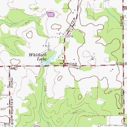Topographic Map of Blackjack School (historical), GA