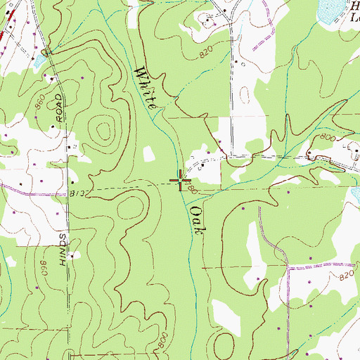 Topographic Map of Carmichaels Mill (historical), GA