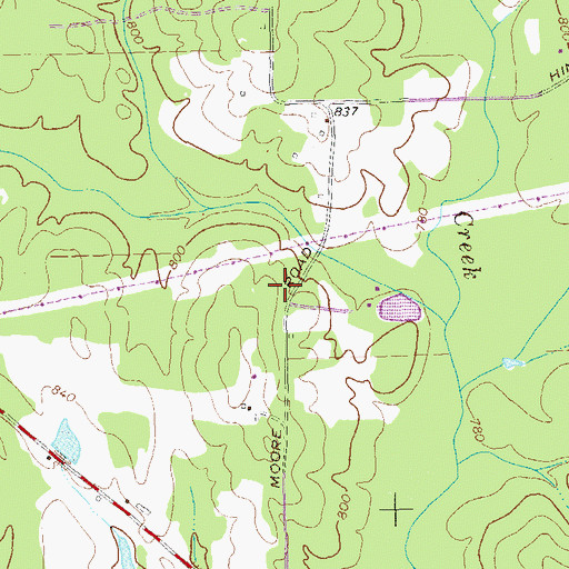 Topographic Map of Friendship Church (historical), GA