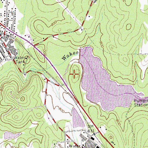 Topographic Map of Hamilton Plantation Subdivision, GA