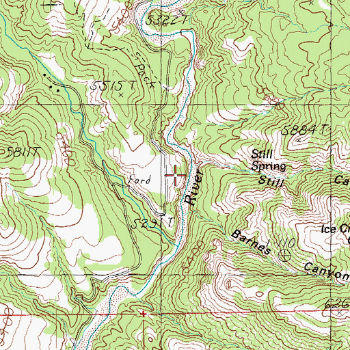 Topographic Map of Still Canyon, AZ
