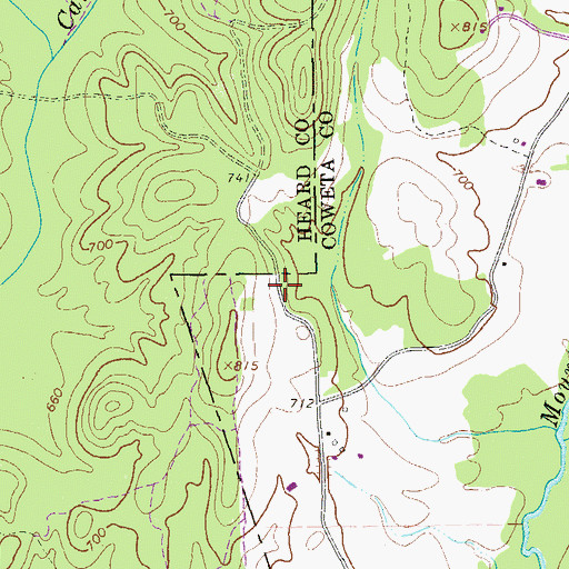 Topographic Map of Macedonia Church (historical), GA
