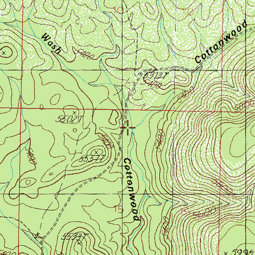 Topographic Map of Stinson Wash, AZ