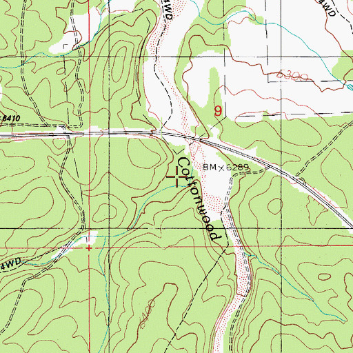 Topographic Map of Stinson Wash, AZ