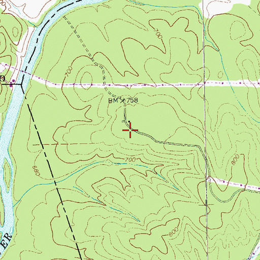 Topographic Map of Spring View School (historical), GA