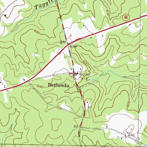 Topographic Map of Buena Vista School (historical), GA