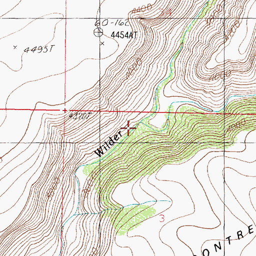 Topographic Map of Stone Corral Canyon, AZ