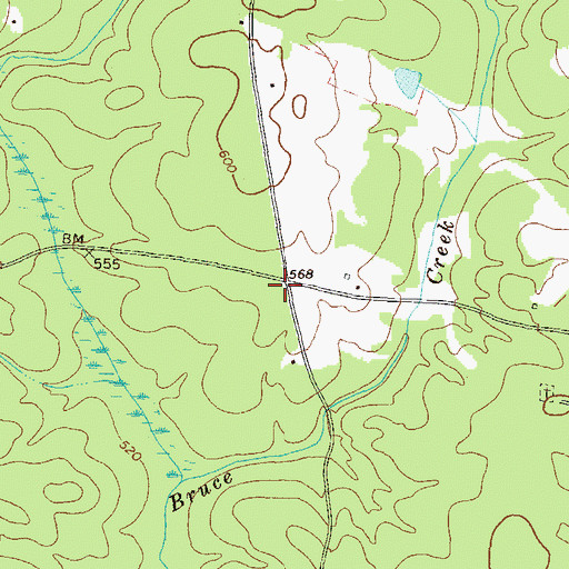 Topographic Map of Fuller School (historical), GA