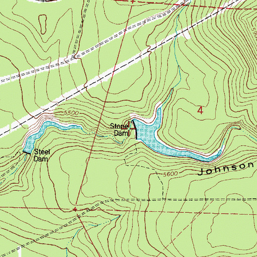Topographic Map of Stone Dam, AZ