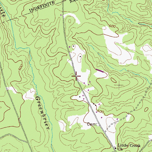 Topographic Map of Mother Word Church, GA