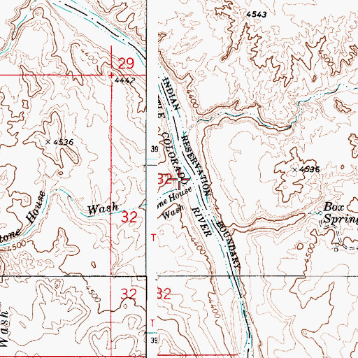 Topographic Map of Stone House Wash, AZ