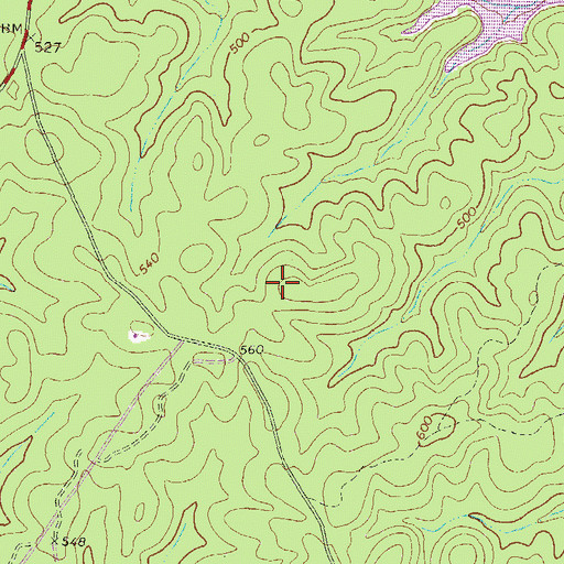Topographic Map of Salem School (historical), GA