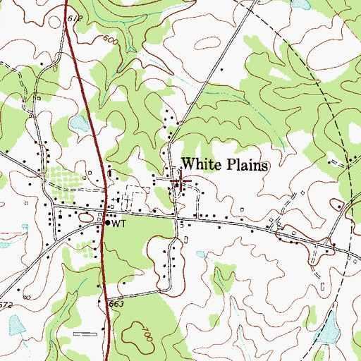Topographic Map of Second Baptist Church, GA