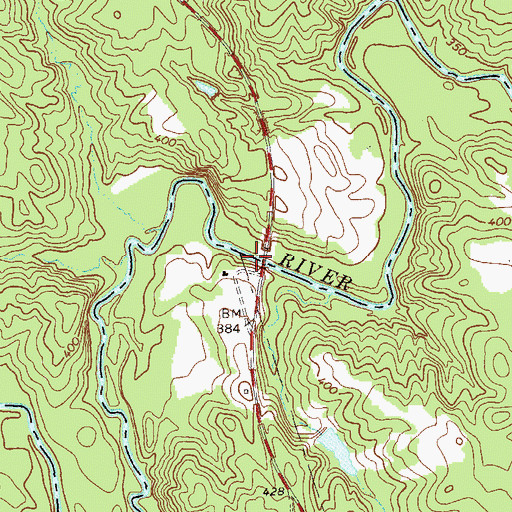 Topographic Map of Dyers Mill (historical), GA
