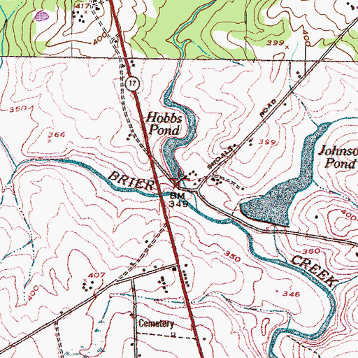 Topographic Map of Hobbs Mill (historical), GA
