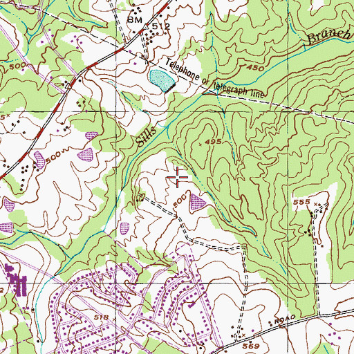 Topographic Map of McDuffie County, GA