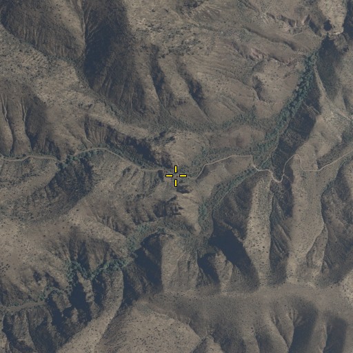 Aerial/Satellite Image of Stove Canyon, AZ