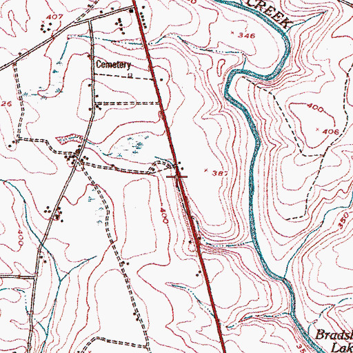 Topographic Map of Rodgers Church (historical), GA