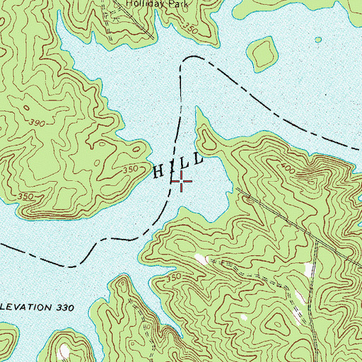 Topographic Map of Smiths Mill (historical), GA