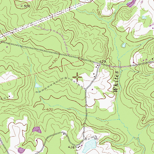 Topographic Map of Story Cemetery, GA