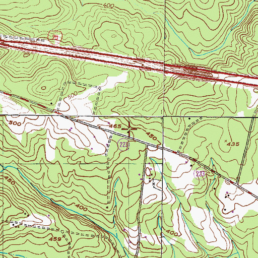 Topographic Map of Calloway School (historical), GA