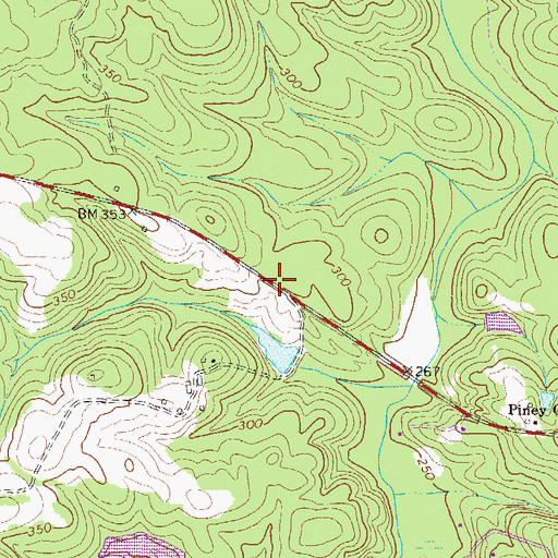 Topographic Map of Clanttian Grove School (historical), GA