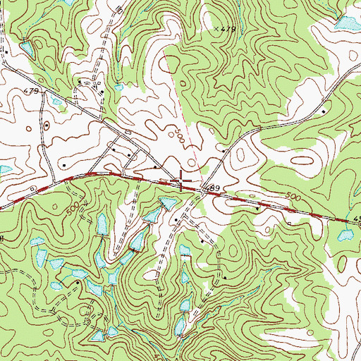 Topographic Map of Cluese (historical), GA