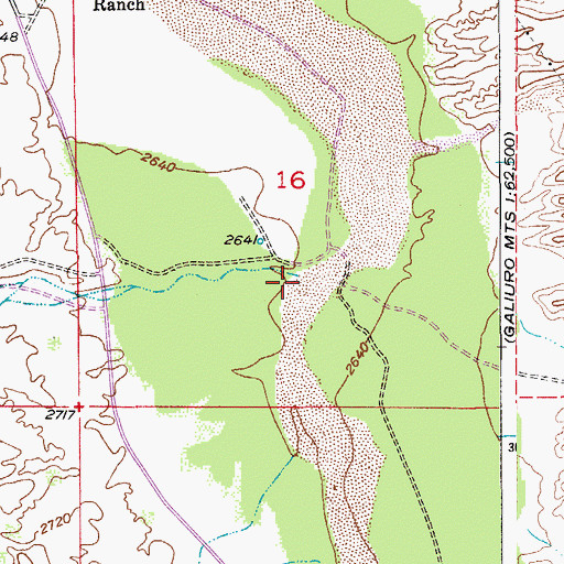 Topographic Map of Stratton Wash, AZ