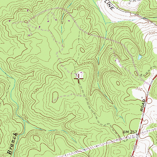 Topographic Map of Deerwood Acres, GA