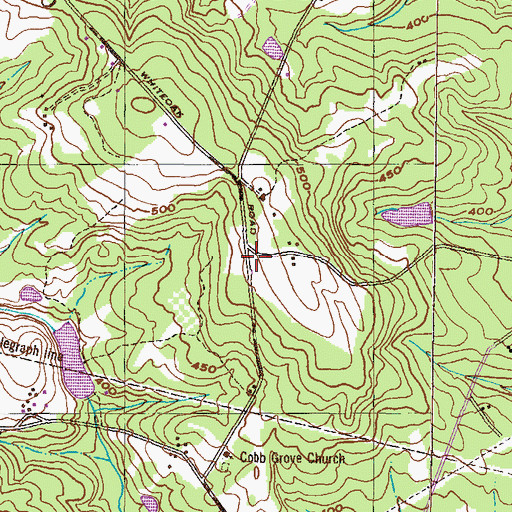 Topographic Map of Fairmont School (historical), GA