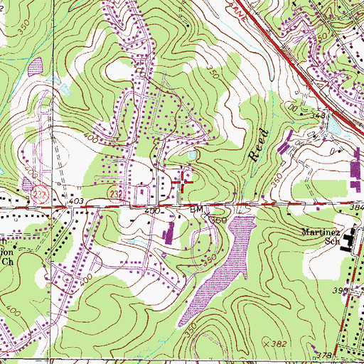 Topographic Map of Farmington, GA