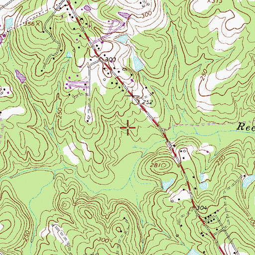 Topographic Map of Forest Creek, GA