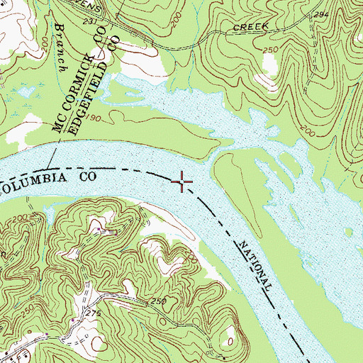 Topographic Map of Griffin Island (historical), GA