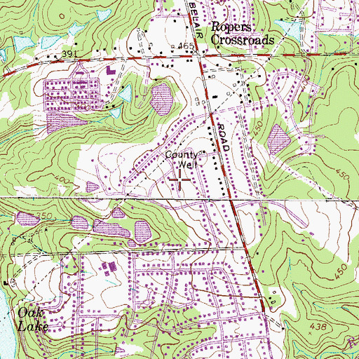 Topographic Map of Highview Acres, GA