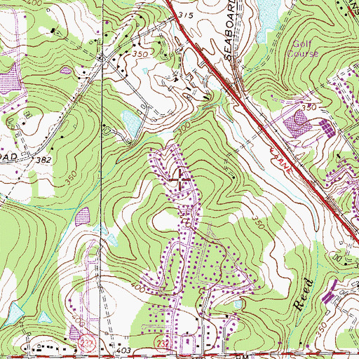 Topographic Map of Holiday Park, GA