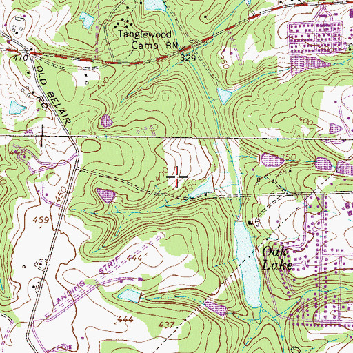Topographic Map of Kensington, GA