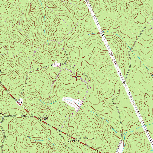 Topographic Map of Lake Cumberland West, GA