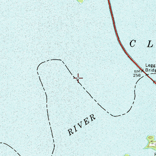 Topographic Map of Price Ferry (historical), GA