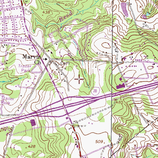 Topographic Map of Ridge Crossing, GA