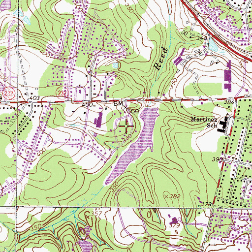 Topographic Map of Spring Lakes, GA