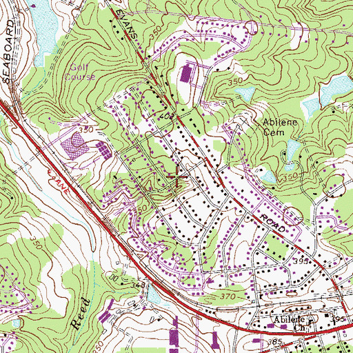 Topographic Map of Sweetbriar, GA