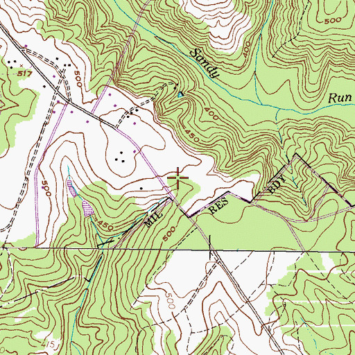 Topographic Map of Westview School (historical), GA