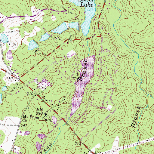 Topographic Map of Woodbridge, GA