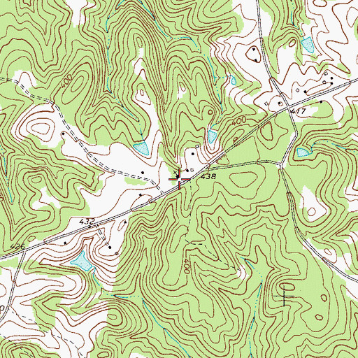 Topographic Map of Appling Grove Church, GA