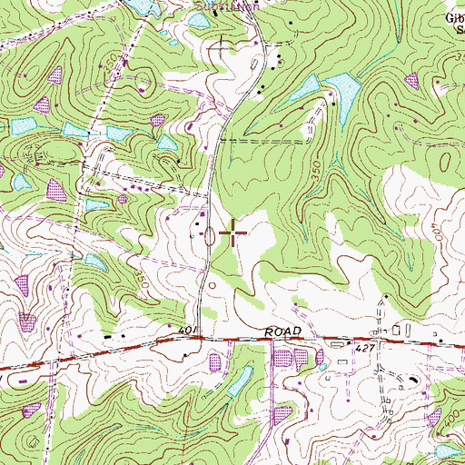 Topographic Map of Enoch School (historical), GA