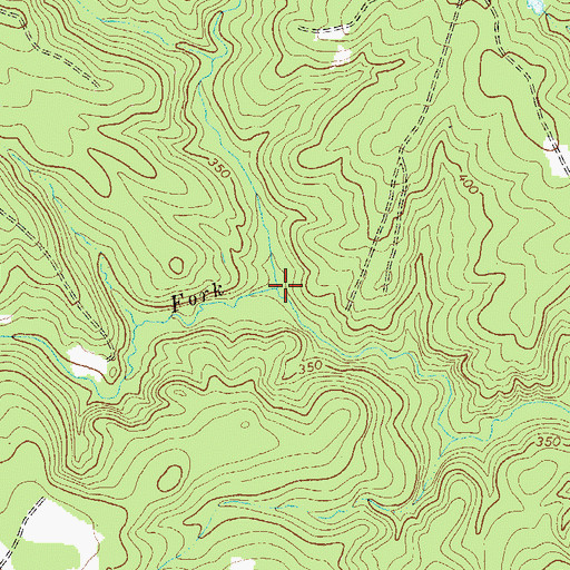 Topographic Map of Muddy Branch, GA