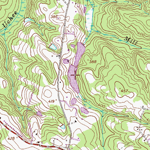 Topographic Map of Sunrise Lake, GA