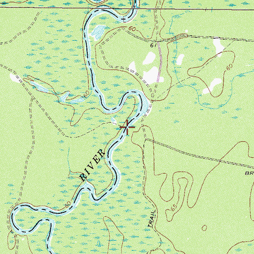 Topographic Map of Altman Bridge (historical), GA