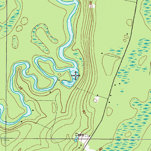 Topographic Map of Kings Suck, GA